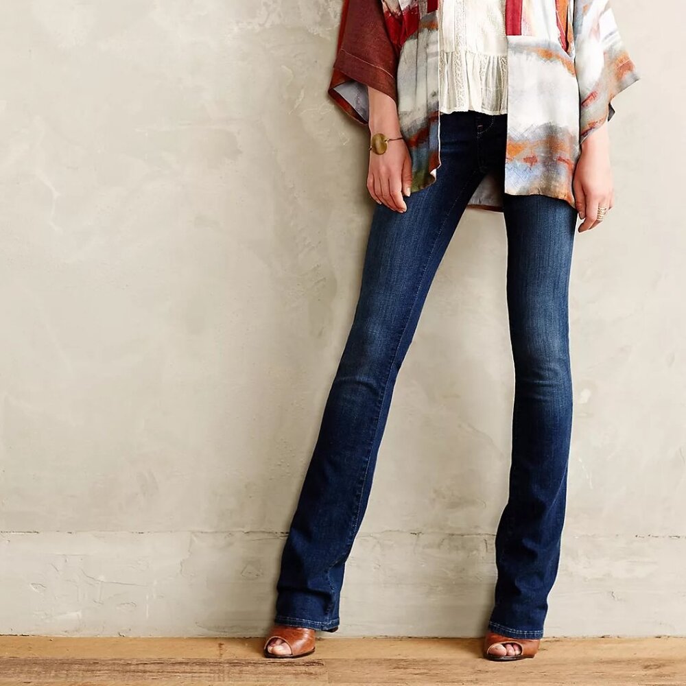 Anthropologie Pilcro Stet Mid-Rise Boot Cut Denim Jeans Sz 29